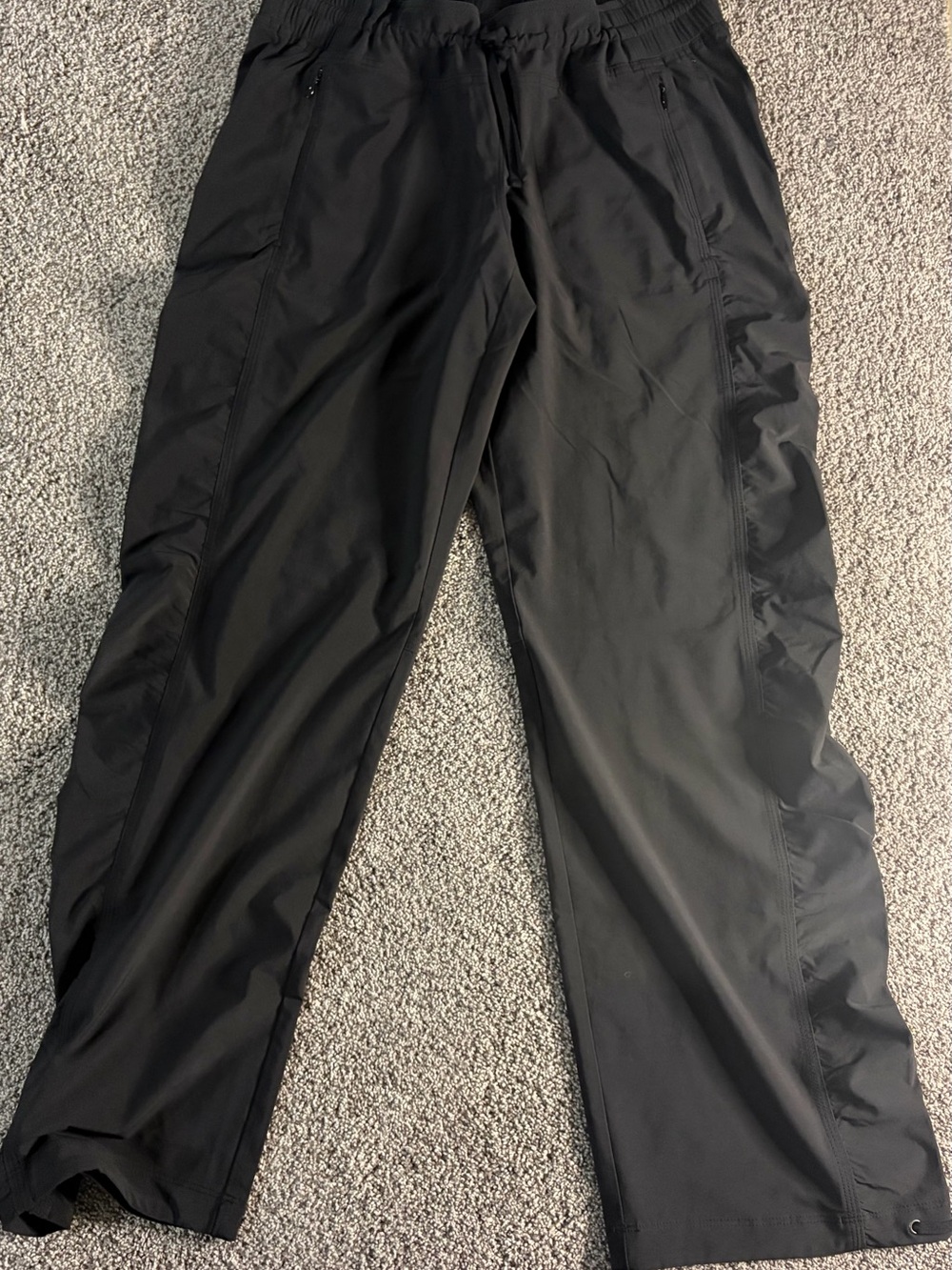 Athleta Black Drawstring Athletic Pants Women’s 8P Lightweight Activewear